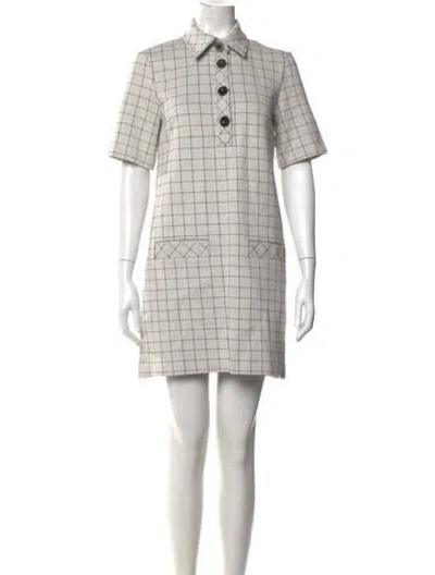 Pre-owned Rosetta Getty Nylon Mini Dress In Gray