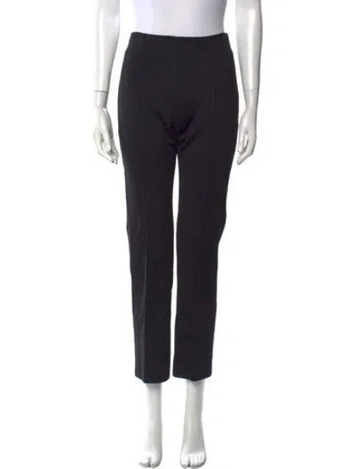 Pre-owned Rosetta Getty Nylon Straight Leg Pants In Black