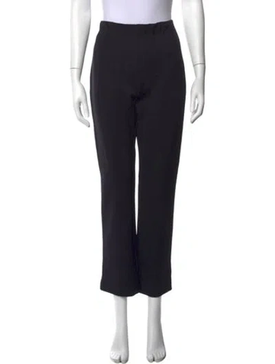 Pre-owned Rosetta Getty Nylon Straight Leg Pants In Black