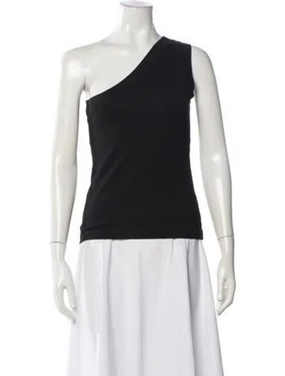 Pre-owned Rosetta Getty One-shoulder Sleeveless Top In White