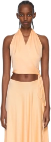 Rosetta Getty Orange Polyester Camisole In Melon