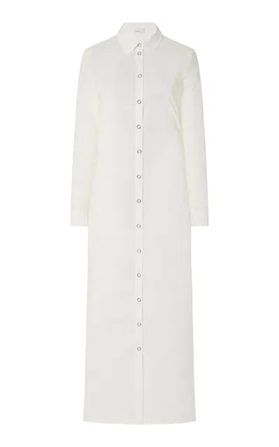 Rosetta Getty Stretch-organza Shirt Dress In White