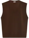 Rosetta Getty Oversize Sweater Vest In Brown