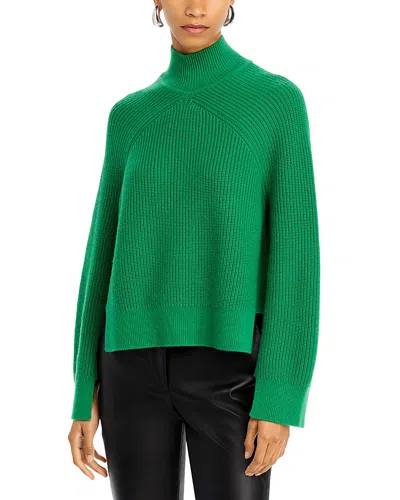 Rosetta Getty Ribbed Panelled Sweater In Green