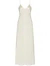Rosetta Getty Panelled Bias Slip Dress In Off-white