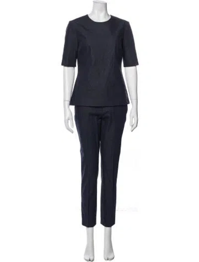 Pre-owned Rosetta Getty Pant Set In Blue