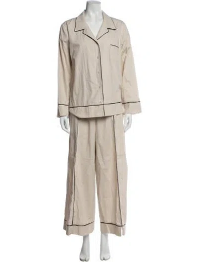 Pre-owned Rosetta Getty Pant Set In Neutrals