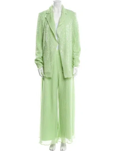 Pre-owned Rosetta Getty Pantsuit In Green