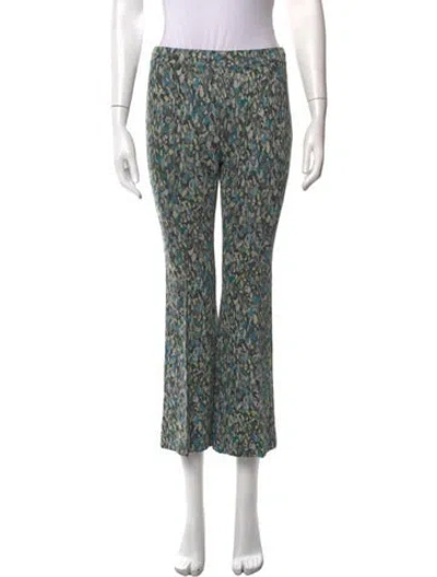 Pre-owned Rosetta Getty Patterned Flared Pants In Multicolor