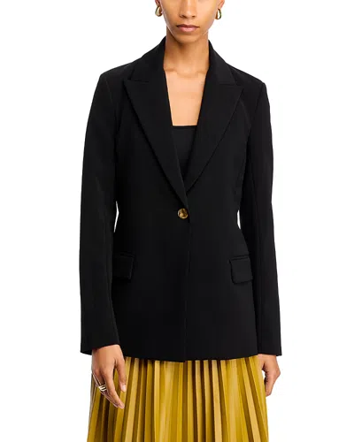 Rosetta Getty Peak Lapel Blazer In Black