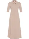 Rosetta Getty Plaid-pattern Polo Dress In Neutrals