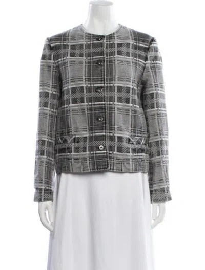 Pre-owned Rosetta Getty Plaid Print Jacket In Multi
