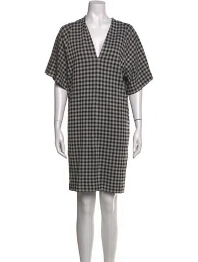 Pre-owned Rosetta Getty Plaid Print Mini Dress In Red