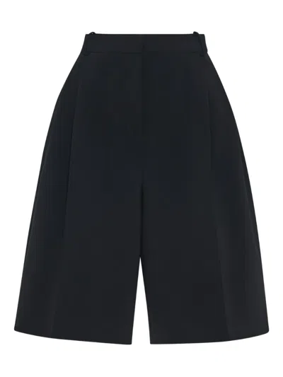 Rosetta Getty Pleat-front Shorts In Black