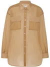 Rosetta Getty Pointed-collar Button-up Shirt In Neutrals