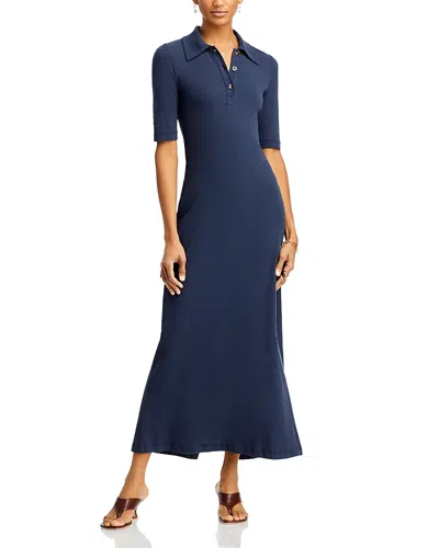 Rosetta Getty Polo Shirt Dress In Indigo