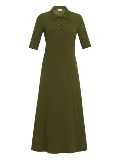Rosetta Getty Polo Short-sleeve Dress In Green
