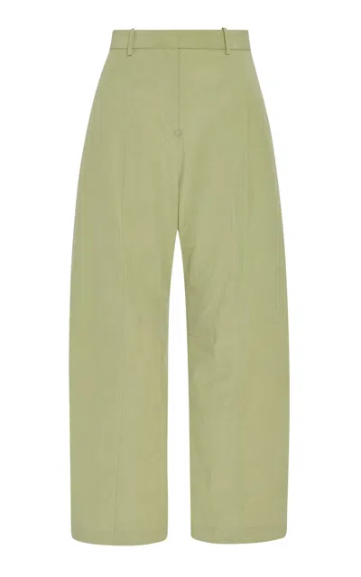 Rosetta Getty Poplin Tapered Pants In Green