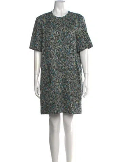 Pre-owned Rosetta Getty Printed Knee-length Dress In Blue