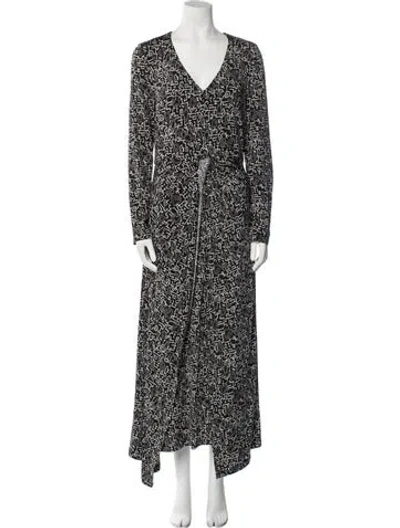 Pre-owned Rosetta Getty Printed Long Dress In Multi