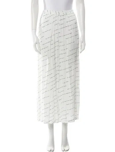 Pre-owned Rosetta Getty Printed Pajamas In White