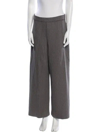 Pre-owned Rosetta Getty Printed Wide Leg Pants In Brown