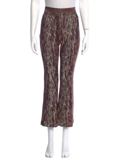 Pre-owned Rosetta Getty Printed Wide Leg Pants In Purple