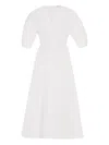 Rosetta Getty Stretch-cotton Poplin Dress In White
