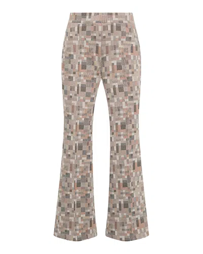 Rosetta Getty Pull On Crop Flare Pants In Gray