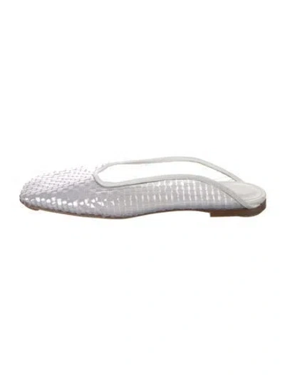 Pre-owned Rosetta Getty Pvc Mules In White