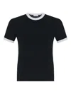 Rosetta Getty Rib-trim T-shirt In Black
