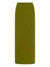 Rosetta Getty Midirock Aus Geripptem Strick In Green