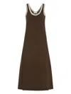 Rosetta Getty Ribbed Midi Dress In Green