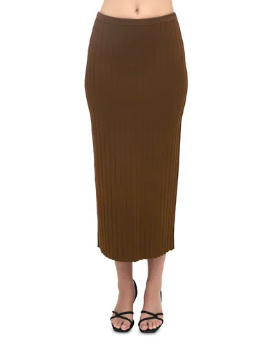 ROSETTA GETTY RIBBED MIDI SKIRT