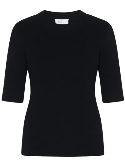 Rosetta Getty Ribbed Shortsleeved T-shirt In Black