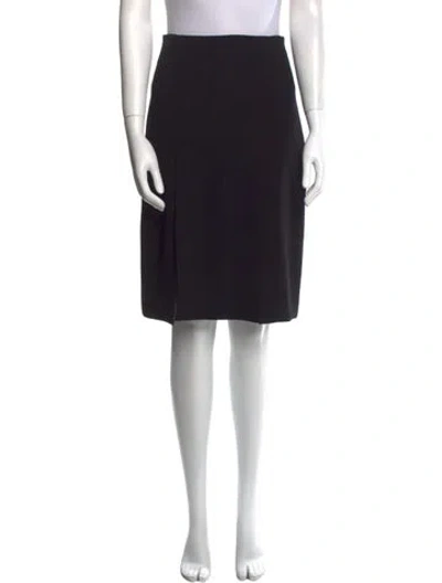 Pre-owned Rosetta Getty Ruffle Embellishment Knee-length Skirt In Black