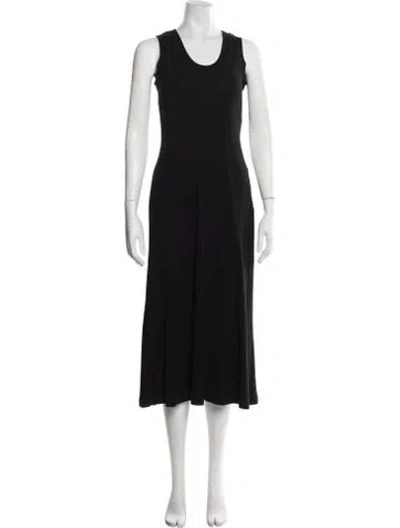 Pre-owned Rosetta Getty Scoop Neck Long Dress W/ Tags In Black