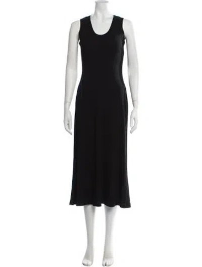 Pre-owned Rosetta Getty Scoop Neck Long Dress W/ Tags In Black