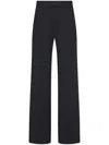 Rosetta Getty Scuba Fitted Pintuck Trousers In Black