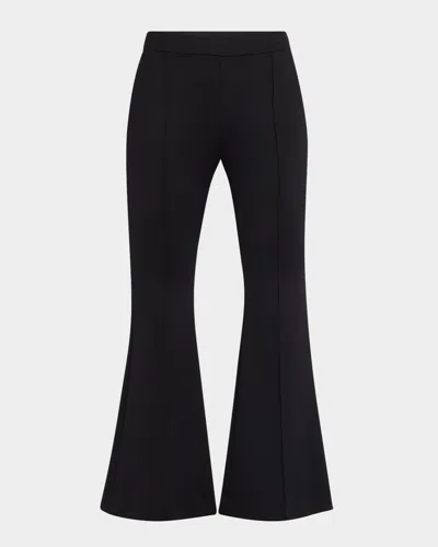 Rosetta Getty Scuba Flare Cropped Pants In Black