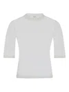 Rosetta Getty Sheer-paneled T-shirt In White