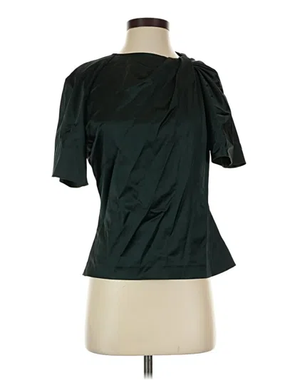 Pre-owned Rosetta Getty Short Sleeve Blouse In Teal