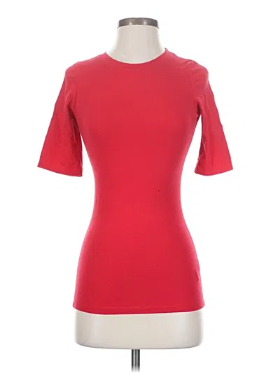 Pre-owned Rosetta Getty Short Sleeve T-shirt In Red