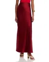 Rosetta Getty Silk Maxi Skirt In Berry
