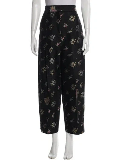 Pre-owned Rosetta Getty Silk Wide Leg Pants In Blue