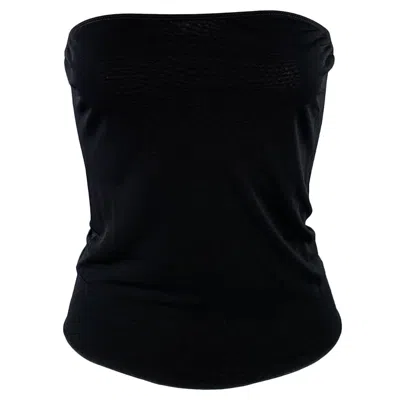 Pre-owned Rosetta Getty Size M Black Viscose Tube Casual Top