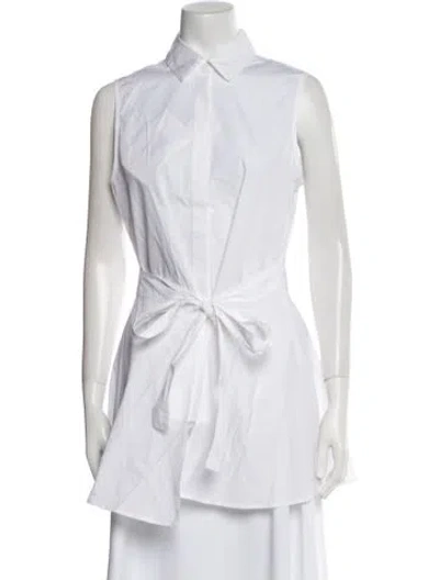 Pre-owned Rosetta Getty Sleeveless Tunic W/ Tags In White