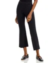 Rosetta Getty Slim Fit Cropped Flared Pants In Black