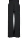 Rosetta Getty Scuba Fitted Pintuck Trousers In Black