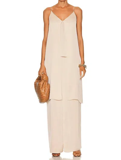 Rosetta Getty Split Front Camisole In Clay In White